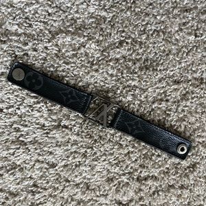 Louis Vuitton black mens bracelet